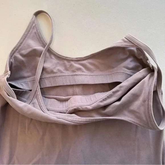 Lululemon Inner Glow Dress Lavender Practice‎ Cotton Bodycon Size 6 Casual - Picture 13 of 16